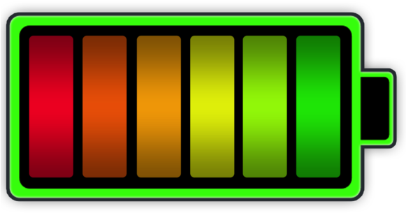 Apple A1280 Laptop Battery - Battery Life Bar Png (580x388), Png Download