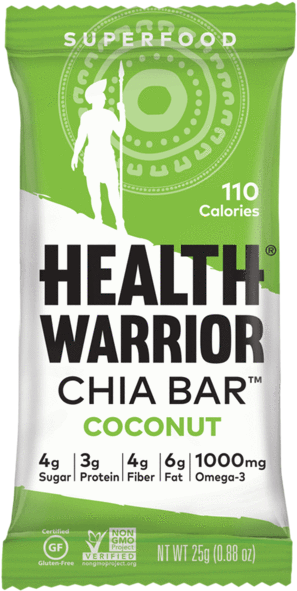 Health Warrior Chia Bar Coconut - Health Warrior Acai Berry Chia Bars (600x600), Png Download
