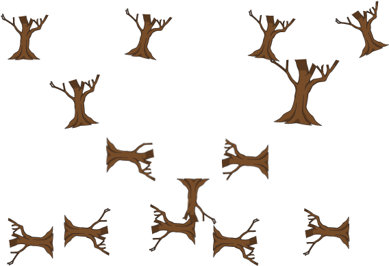Ramos-arvore - Deer (700x563), Png Download