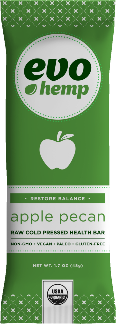 Apple Pecan Imflammatory Health Bar - Evo Hemp - Organic Raw Antioxidant Bar Cashew Cacao (2048x1517), Png Download