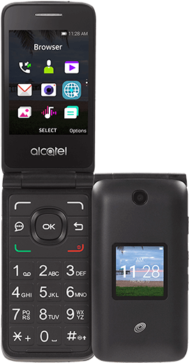 Alcatel Myflip™ - Alcatel Alcatel Go Flip,telus Prepaid Android Smartphone, (300x535), Png Download