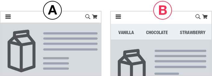 Health Food Hambuger Menu A B Test - Hamburger Button (704x252), Png Download
