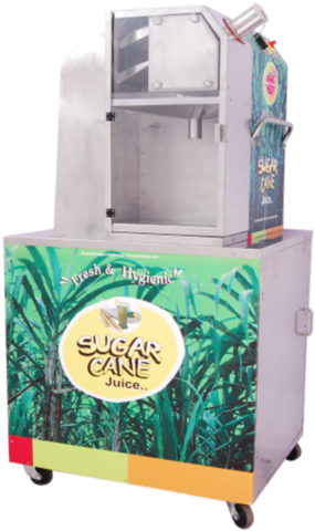 Sugarcane Juice Machine With Bin (328x499), Png Download
