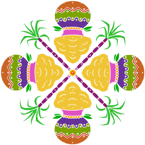Pongal Sugarcane Png - Makar Sankranti (550x550), Png Download