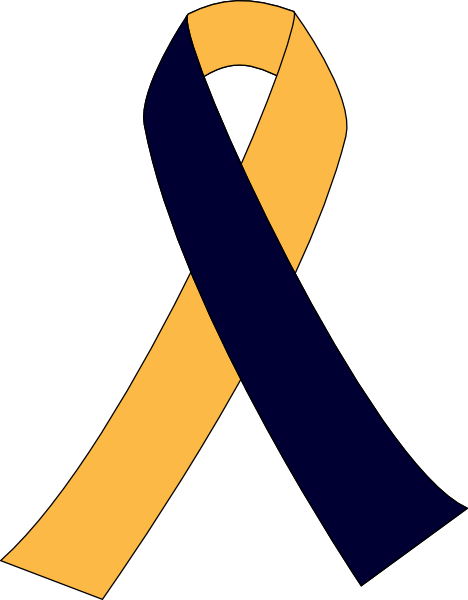 How To Set Use First Blue Second Yellow Ribbon Svg (468x600), Png Download