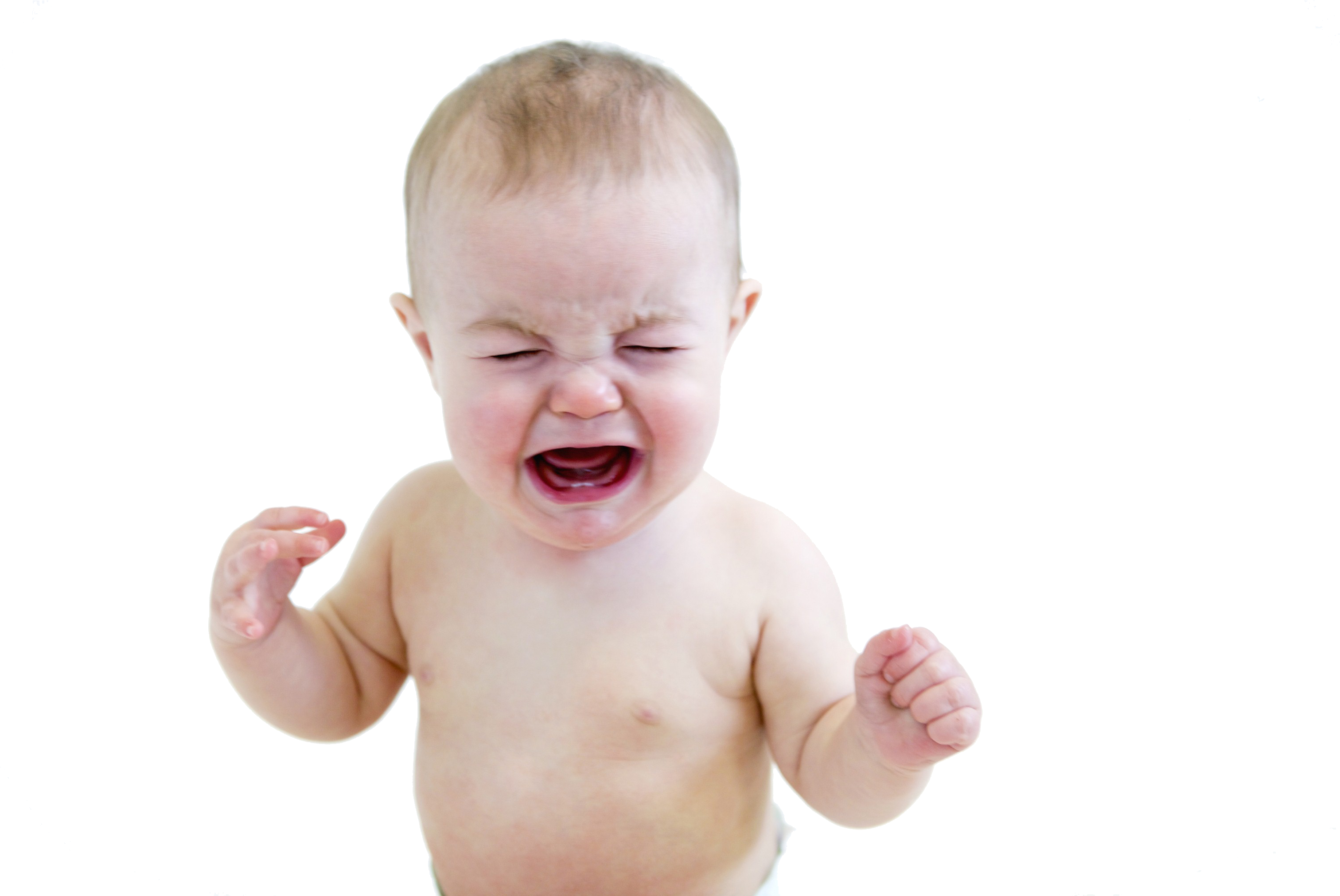 Crying Child Png Picture Black And White - Crying Baby Png (3032x2021), Png Download
