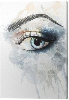 Eye Made Of Watercolor Splashes Canvas Print • Pixers® - Power Eye Quotes (400x400), Png Download