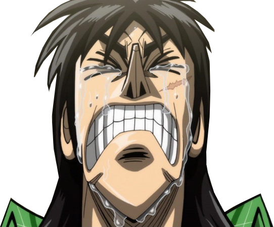 Kaiji Crying - Kaiji Png (542x450), Png Download