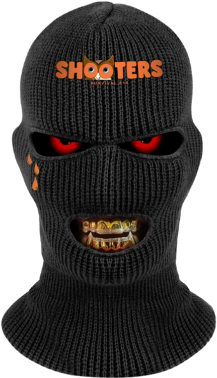 Shooters Skimask Grillz Goldteeth - Rothco 'wintuck'' Black 3-hole Face Mask (1024x1024), Png Download