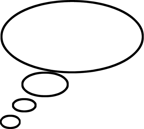 Thought Bubble Png Clipart By Clipartcotttage On Clipart - Portable Network Graphics (500x445), Png Download