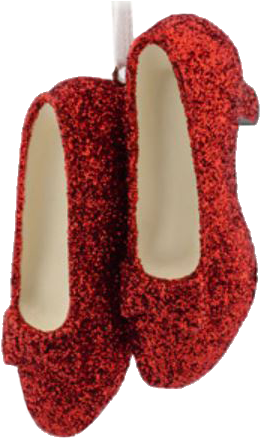 Http - //www - Walmart - Com/ip/hallmark Wizard Of - Hallmark Wizard Of Oz Ruby Slippers Christmas Ornament (303x442), Png Download