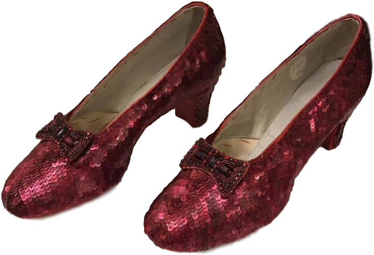Extreme Aged Metallic Ruby Red Slippers - Metallic Color (960x539), Png Download