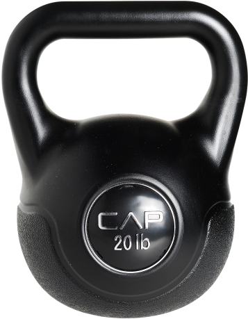 Kettlebell Png Transparent Image - Cap Barbell Workouts Vinyl Kettlebell Black 5 Lb (500x500), Png Download