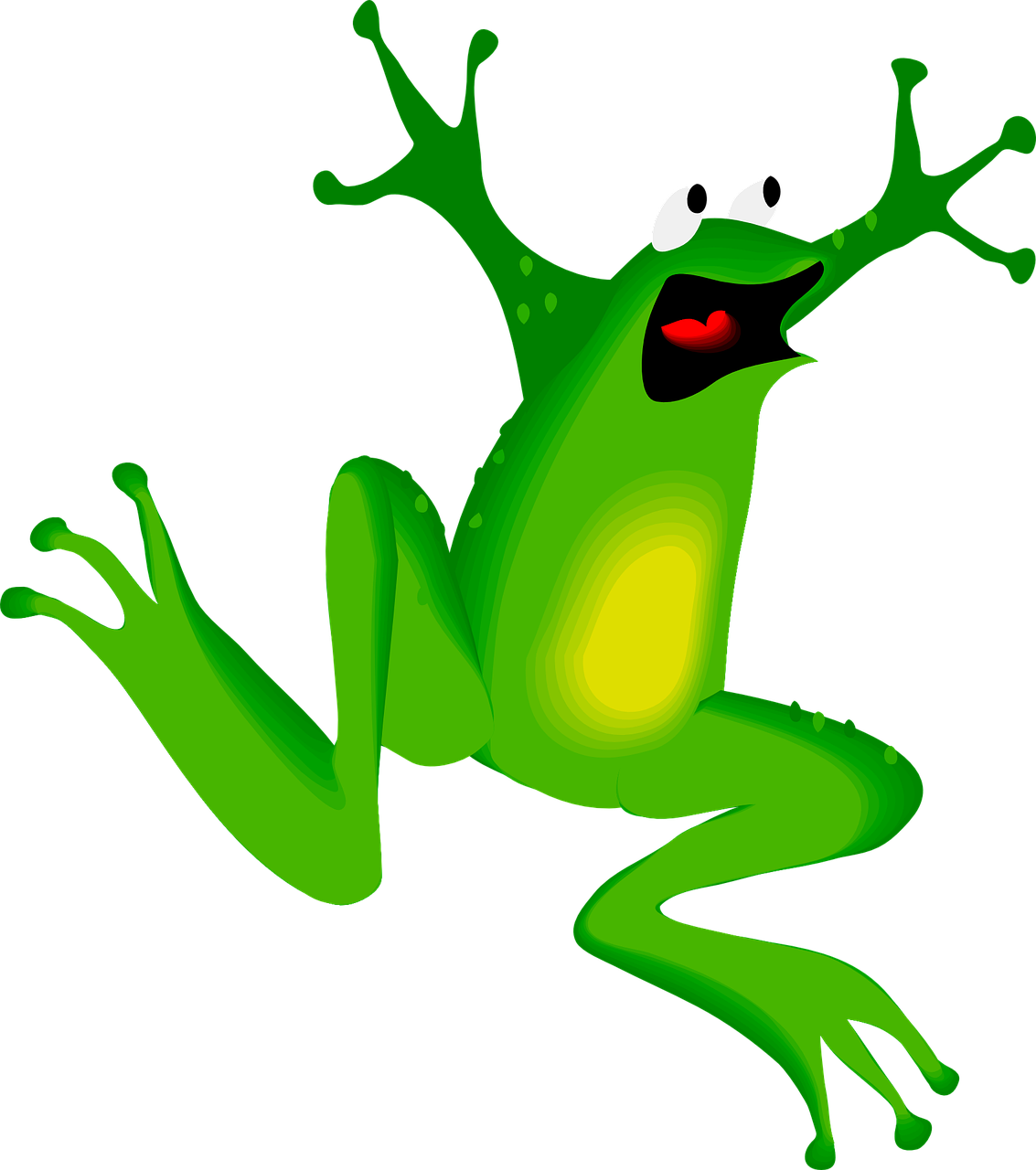 Animasi Kodok Bergerak Lucu (500x564), Png Download
