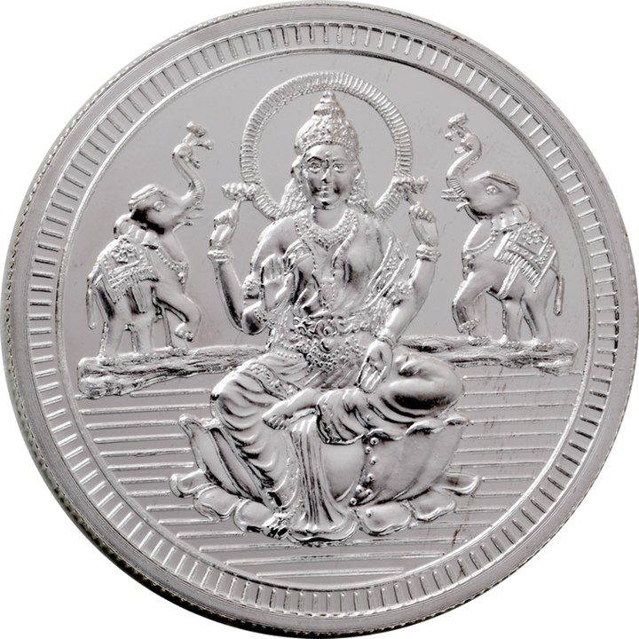 Silver Coin Png Transparent Background - Laxmi Silver Coin Png (720x720), Png Download