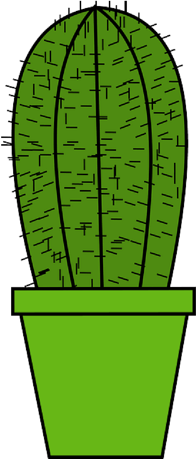 Kässpätzle - Pot Cactus Clipart (800x1600), Png Download