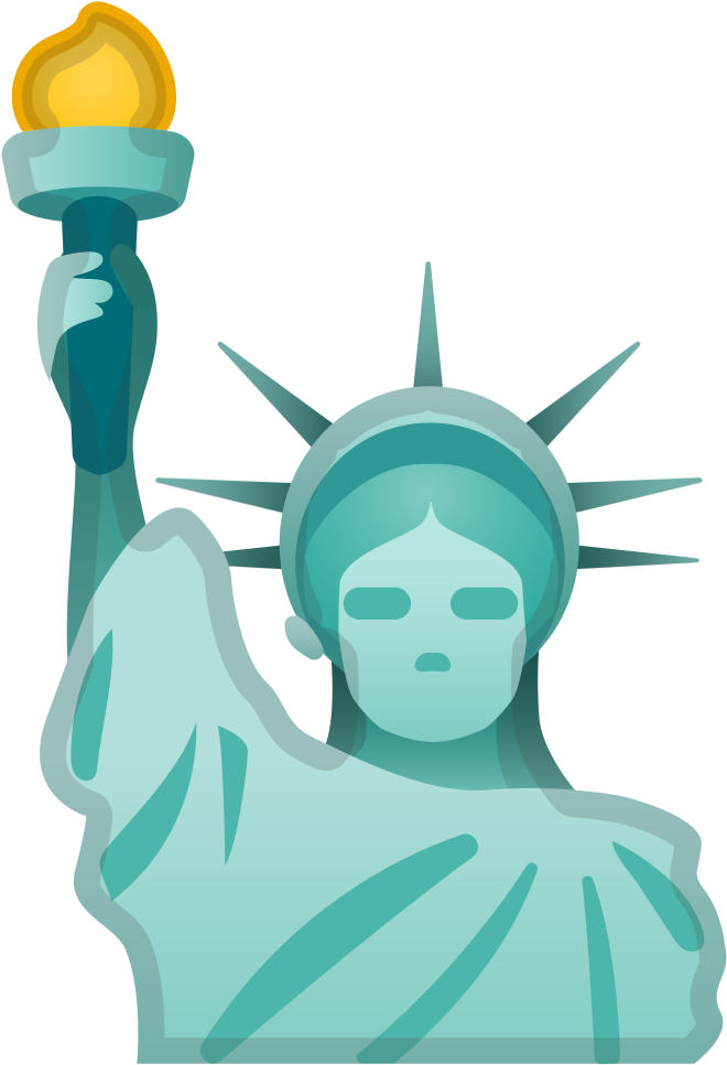 Download Svg Download Png - Statue Of Liberty Emoji (1024x1024), Png Download