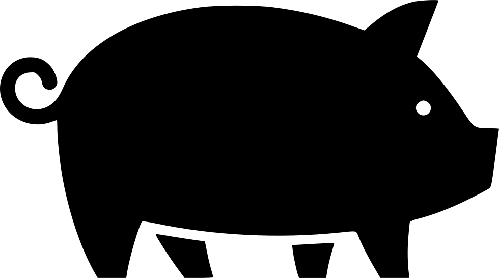Pig Silhouette Png Download (980x546), Png Download