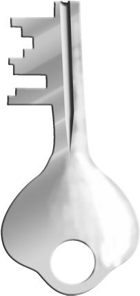 Silver Metal Key - Portable Network Graphics (400x533), Png Download