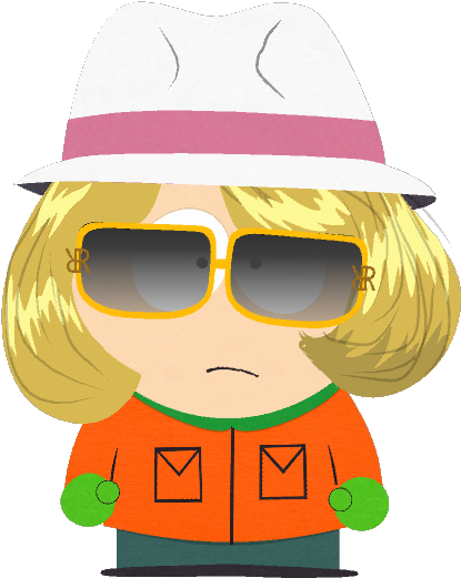 Gender Identities Kyle Hat And Glasses - Kyle In Glasses South Park (418x529), Png Download