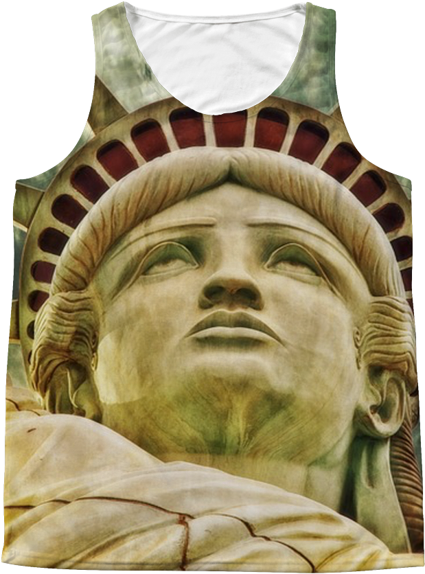 Statue Of Liberty - Close Up Of Statue Of Liberty Journal: 150 Page Lined (1024x1024), Png Download