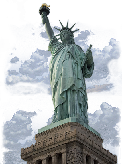 Liberty St Century Inc - Statue Of Liberty (426x575), Png Download