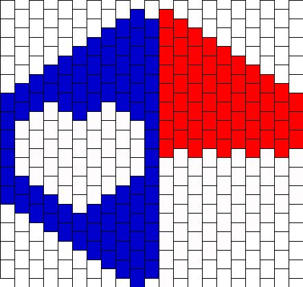 Heart Shaped Texas Flag Kandi Mask - Twenty One Pilots Melt Bead (441x418), Png Download