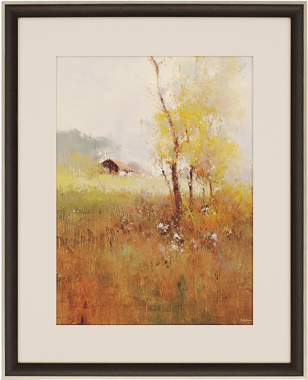 Serene Field - Giclee Painting: Serene Field, 61x46in. (550x550), Png Download