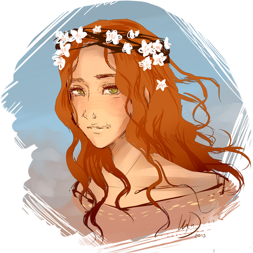 Banner Royalty Free Download Flaming Red By Pandatama - Flaming Red Hair (500x500), Png Download