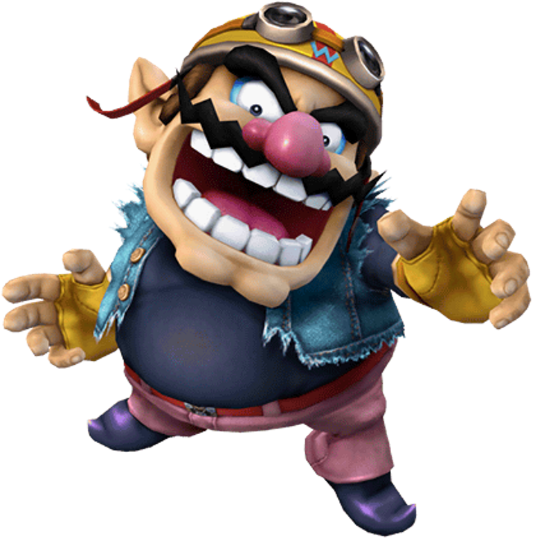 Wario Character - Wario Smash Bros (372x368), Png Download