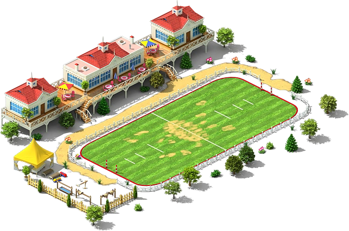 Polo Field L3 - Horse Polo Field Dimensions (681x451), Png Download