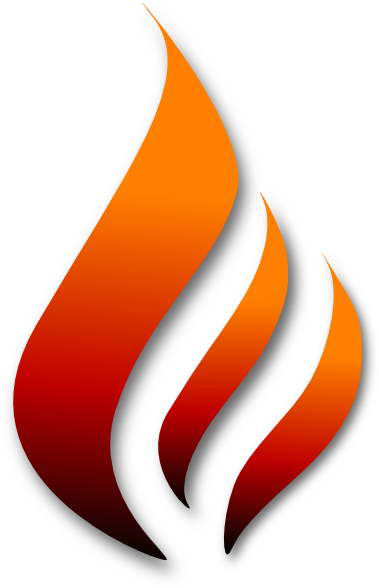 Flames Clipart Rocket - Stylized Fire Png (378x594), Png Download