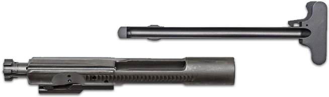 Ar-15 Bolt Carrier Group & Charging Handle (764x446), Png Download