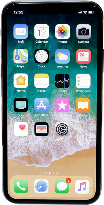 Apple Pledges Battery Fix, Medical Records In Os Update - Iphone X Home Screen (1080x810), Png Download