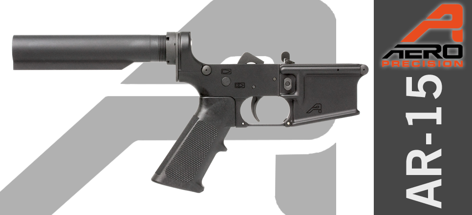 Aero Precision X15 Gen Ii Ar15 Carbine Complete Lower - Lower Receiver Ar 15 (966x441), Png Download