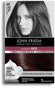 Front - John Frieda Precision Foam Colour - Dark Red Brown (185x300), Png Download