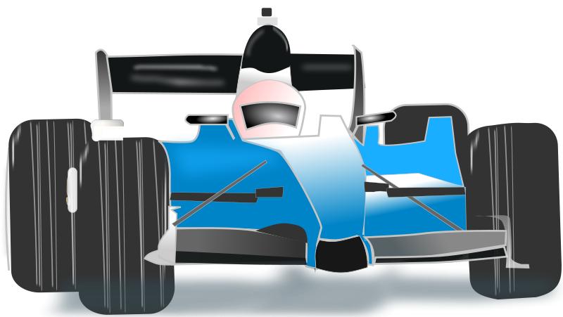 Free Vector Race Car Blue - Race Car Png Free (800x480), Png Download