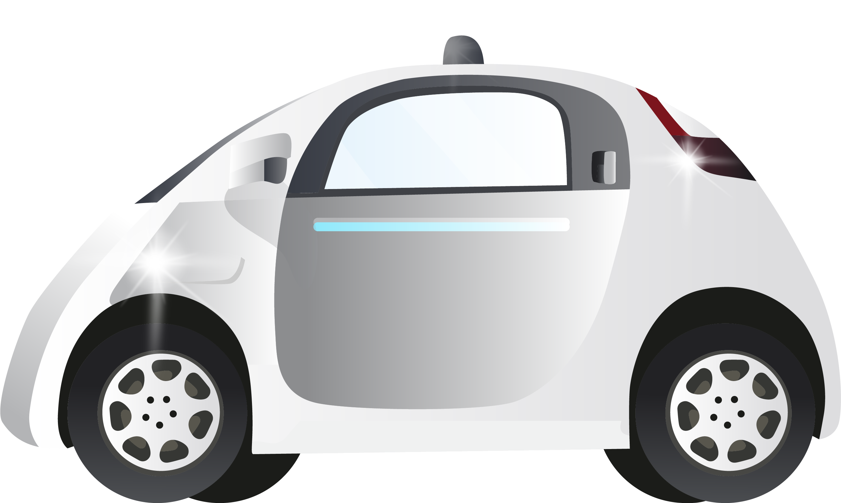 Clip Art Freeuse Download Autonomous Waymo Driving - Autonomous Car Free (2816x1717), Png Download