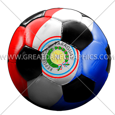 Paraguay Soccer Ball - Football (385x377), Png Download