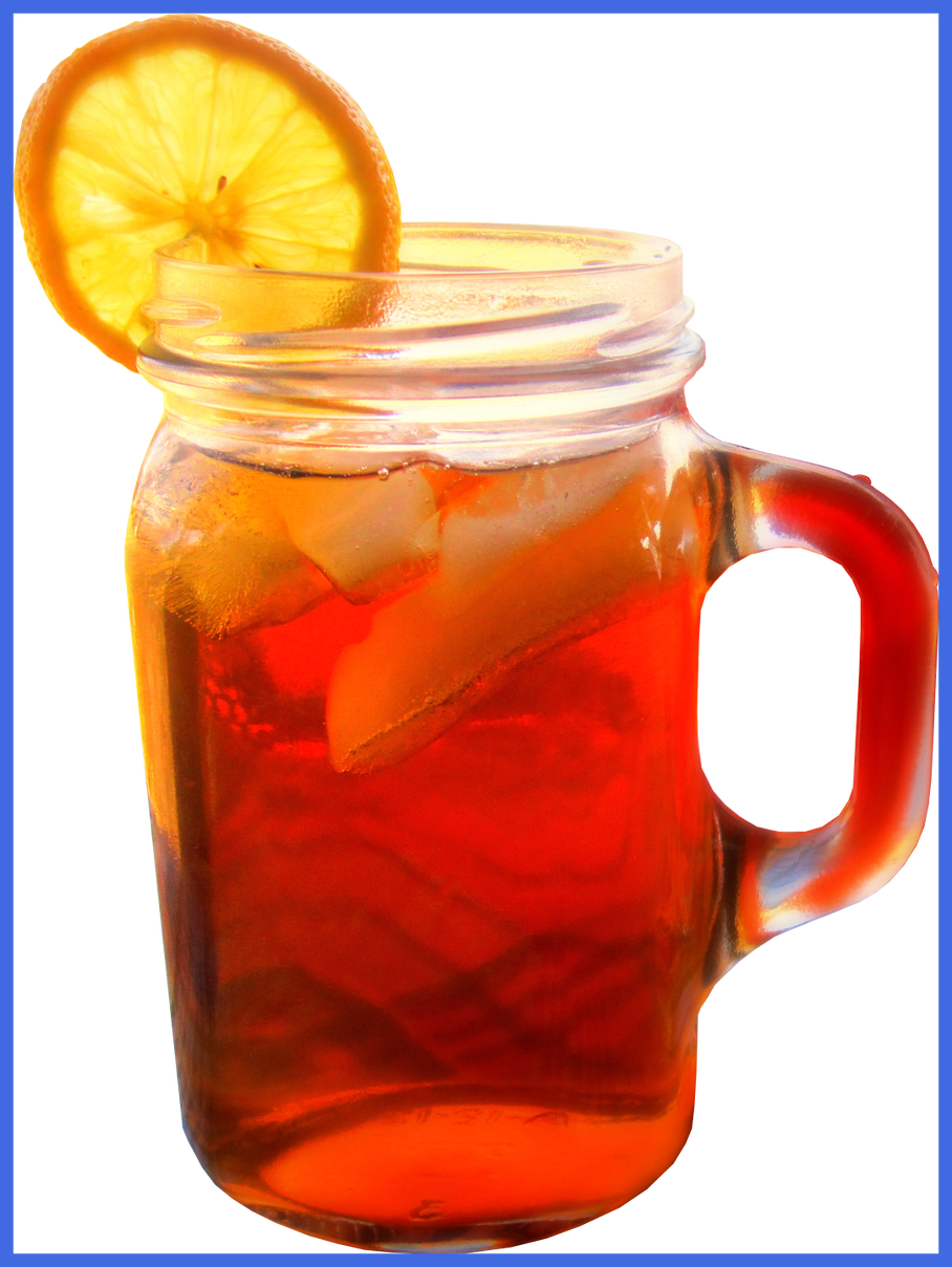 Amazing For U Pitcher Png Clip Art - Mason Jar Ice Tea (908x1208), Png Download