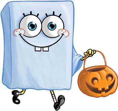 Spongebob Png Transparent - Ghost Spongebob (400x400), Png Download