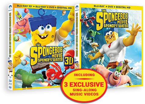 Spongebob And His Friends Are Back And Like You've - Spongebob Movie Sponge Out Of Water Blu Ray 3d (502x368), Png Download