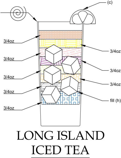 Long Island Iced Tea T-shirt - Hair Salon (530x663), Png Download