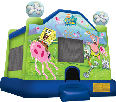 Sponge Bob - Bounce Places In Pennsylvania (395x346), Png Download
