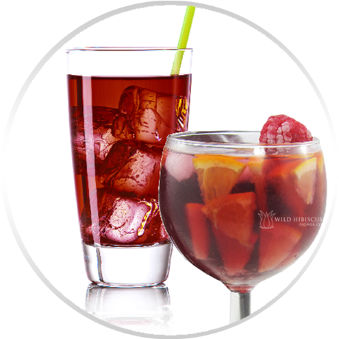 Heart-tee Hibiscus Tea Sangria - Tea (500x500), Png Download
