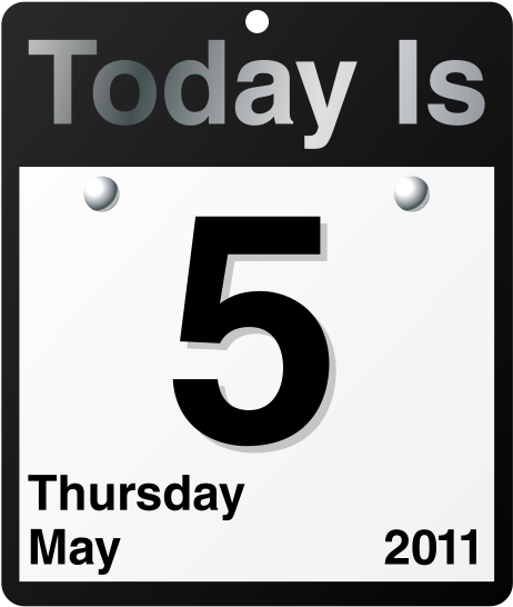 Today Is Calendar Clipart Png (508x600), Png Download