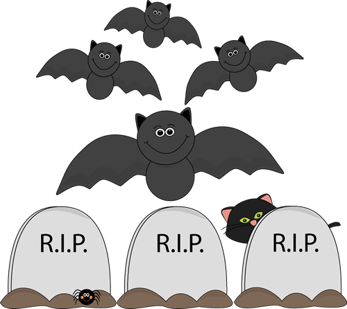 Graveyard Clipart Cute Halloween Cat - Trick Or Treat Worksheet (500x446), Png Download
