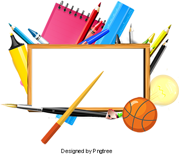 Background Of School Supplies, School Clipart, Ppt, - School (360x360), Png Download