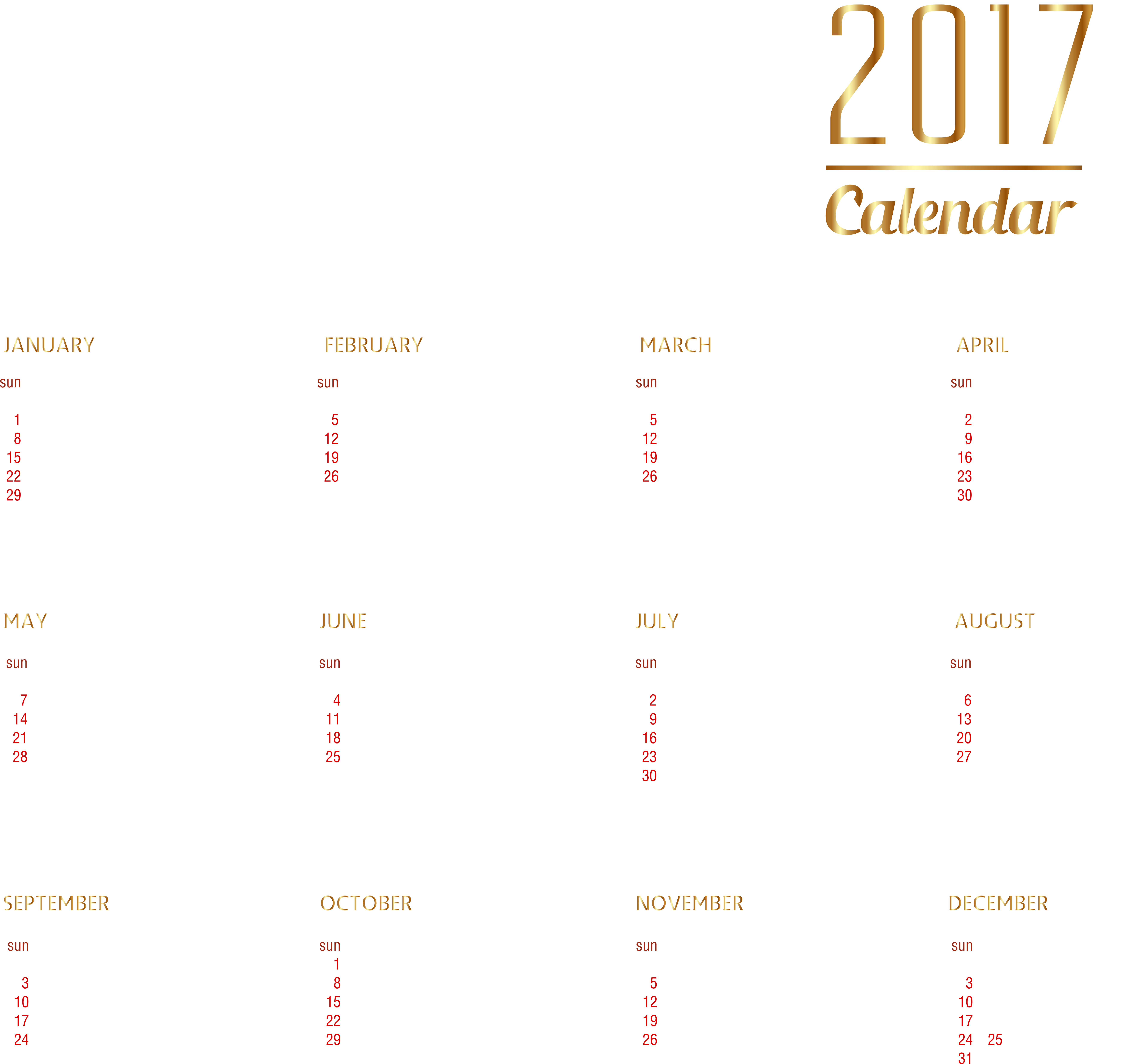 Calendar Clipart Png (8000x7546), Png Download