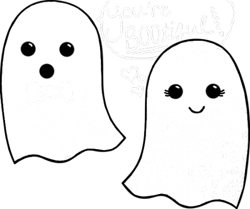 Cute Ghost Drawing Tumblr - Ghost Tumblr Png (500x419), Png Download